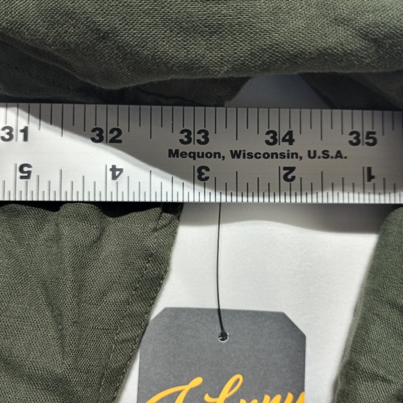 Johnny Bigg Men's Green Linen Blend Long Sleeve Button Down Shirt Size 4XL NWT - Picture 6 of 9